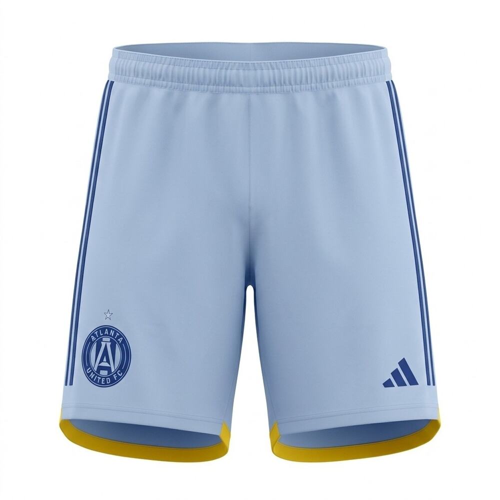 adidas Atlanta United FC 2024 Away Soccer Shorts Light Blue Men's M NWT